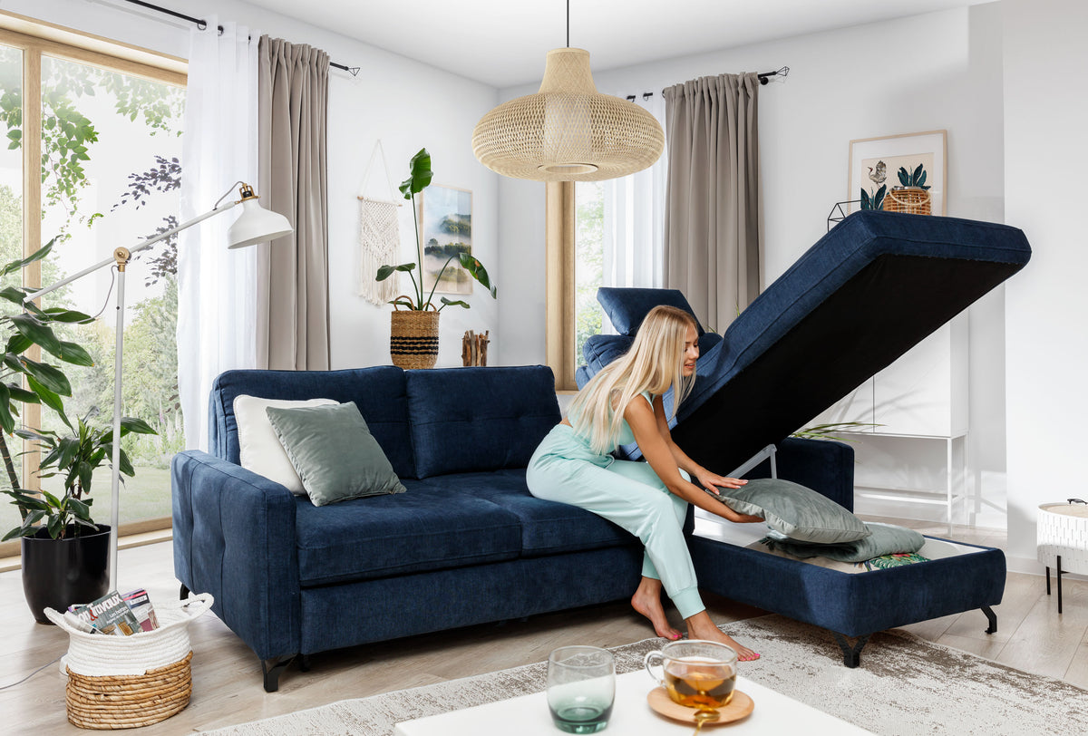 Nawe Corner Sofa Bed With Storage