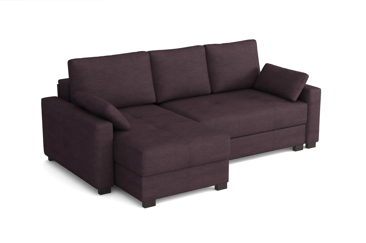 'Mocca' Kingsize Corner Storage Sofa Bed SofaBedExpert.co.uk