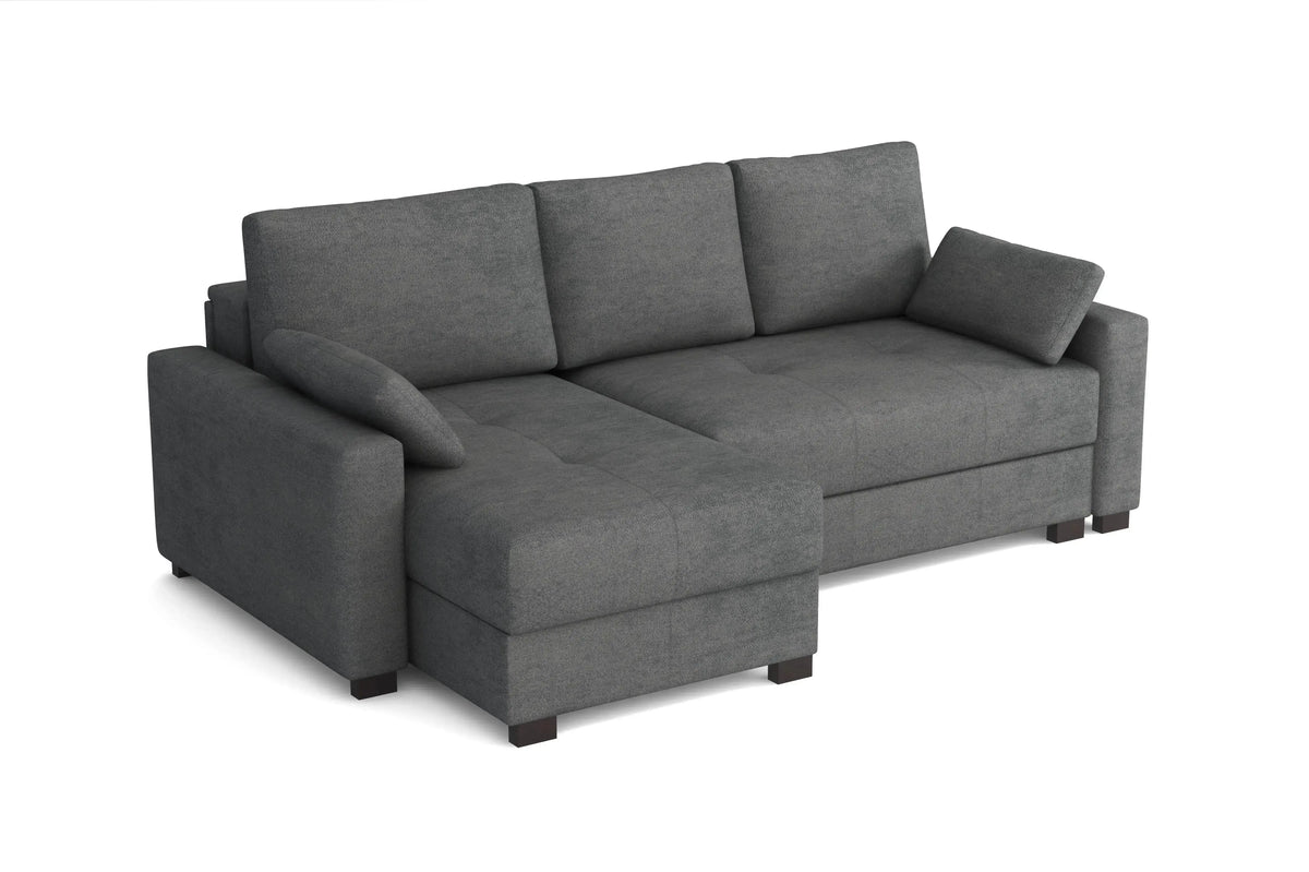 'Mocca' Kingsize Corner Storage Sofa Bed SofaBedExpert.co.uk