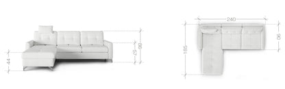 Nawe Corner Sofa Bed With Storage