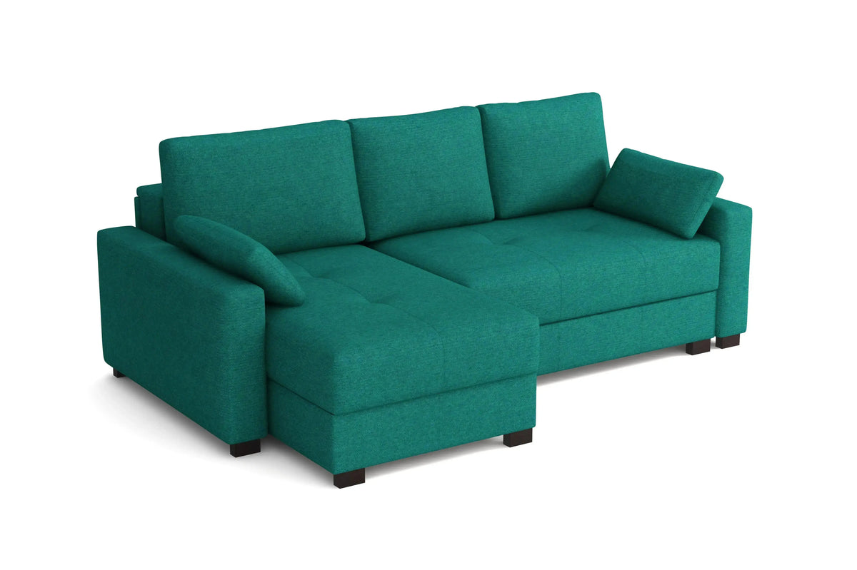 'Mocca' Kingsize Corner Storage Sofa Bed SofaBedExpert.co.uk