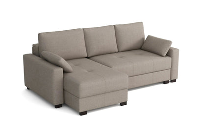 'Mocca' Kingsize Corner Storage Sofa Bed SofaBedExpert.co.uk
