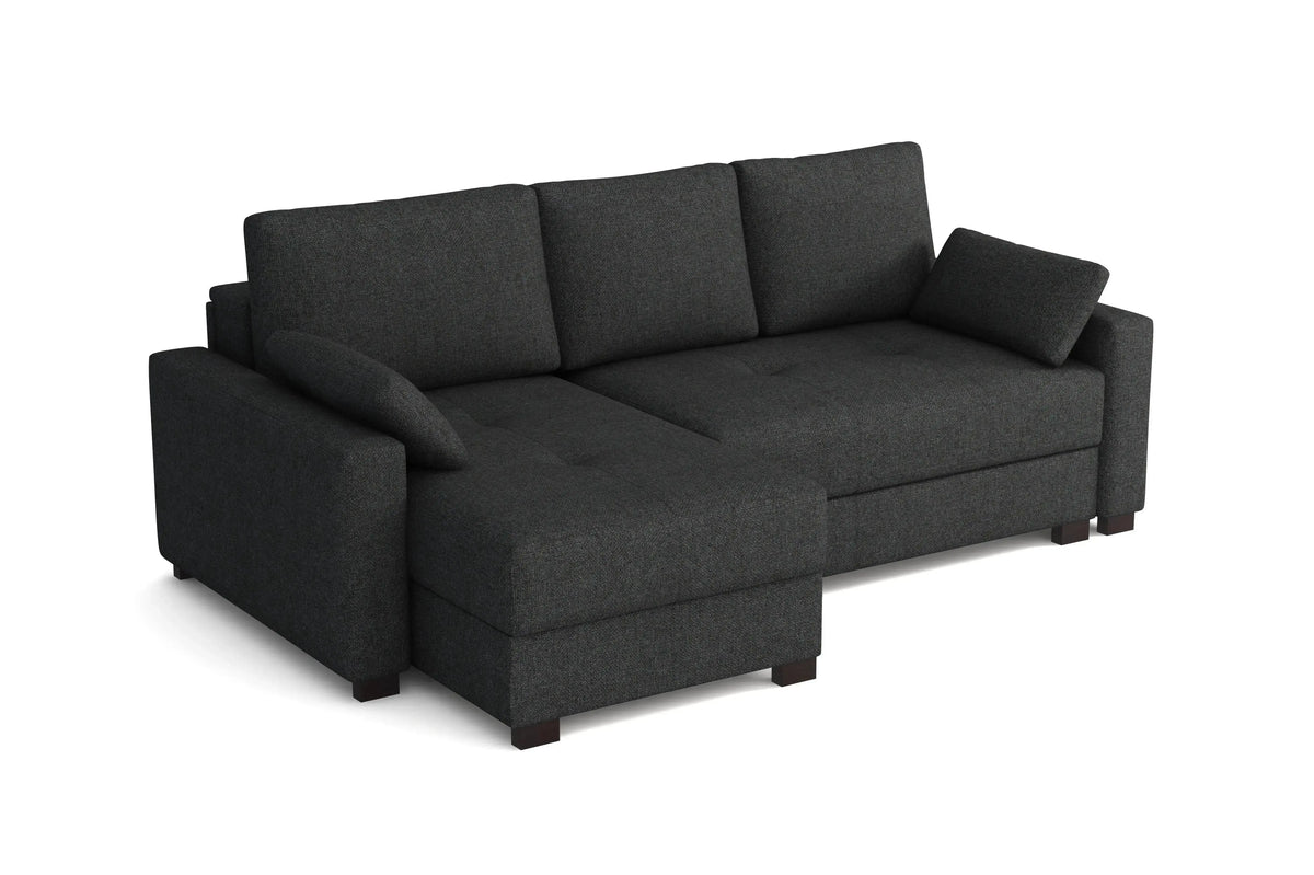 'Mocca' Kingsize Corner Storage Sofa Bed SofaBedExpert.co.uk