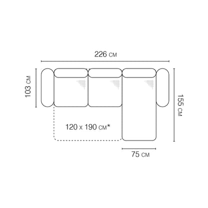 Sori Corner Sofa Bed With Storage