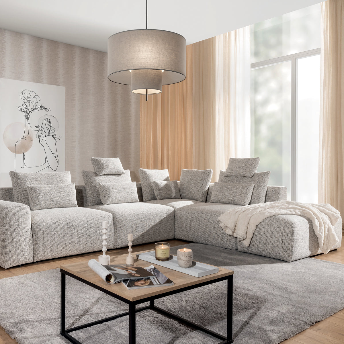Bastia Corner Sofa Large